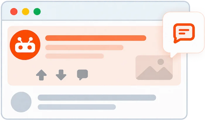 Illustration of a full Reddit discussion as the target for thread removal